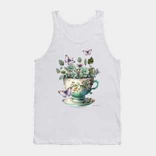 Floral Teacup Collection C Tank Top